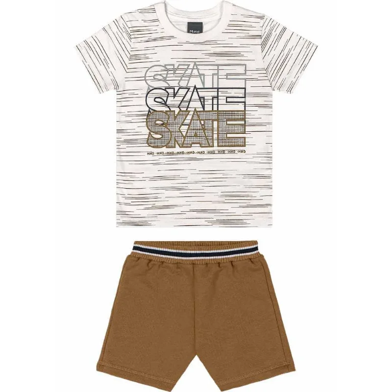 Conjunto infantil menino skate Mundi Natural 2