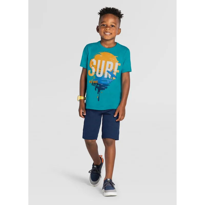 Conjunto infantil menino de surf Brandili Azul 14