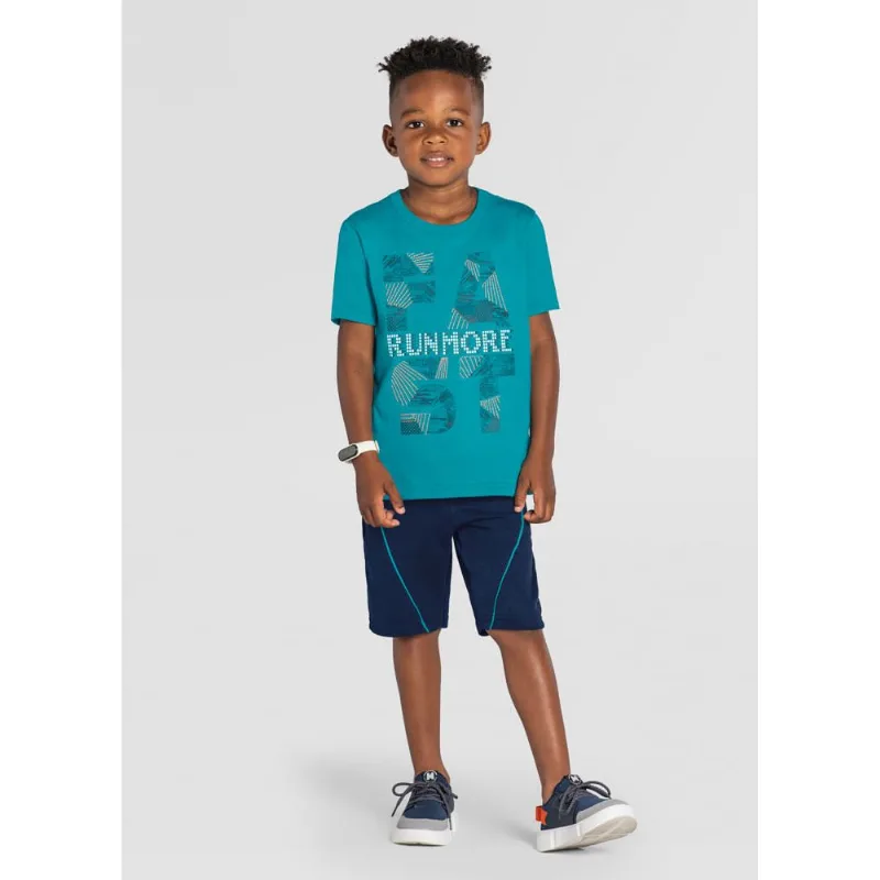 Conjunto infantil menino de corrida Brandili Azul 8