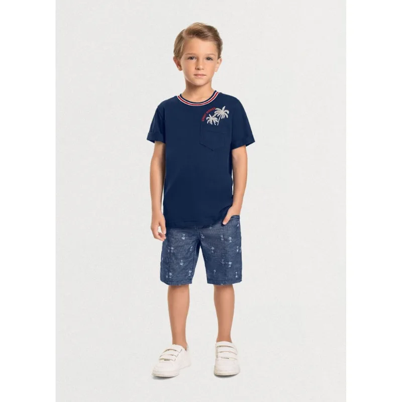 Conjunto infantil menino coqueiros Mundi Azul 14