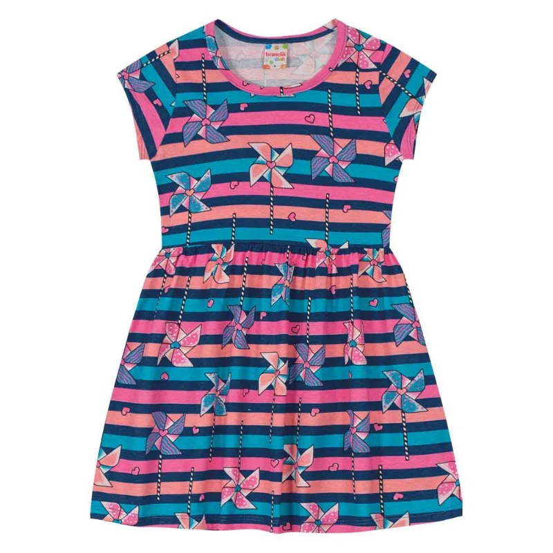 Vestido infantil menina de cataventos Brandili Azul 14