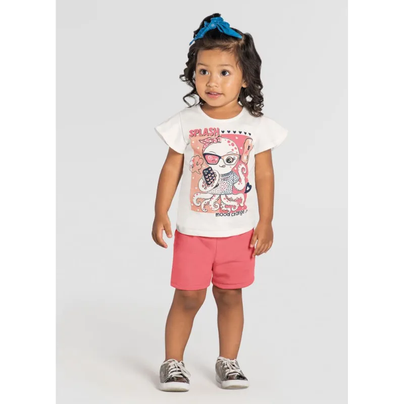 Conjunto infantil menina polvo Brandili Natural 3
