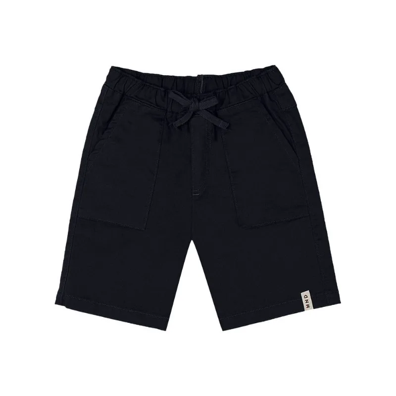 Bermuda infantil menino em sarja Mundi Preto 14