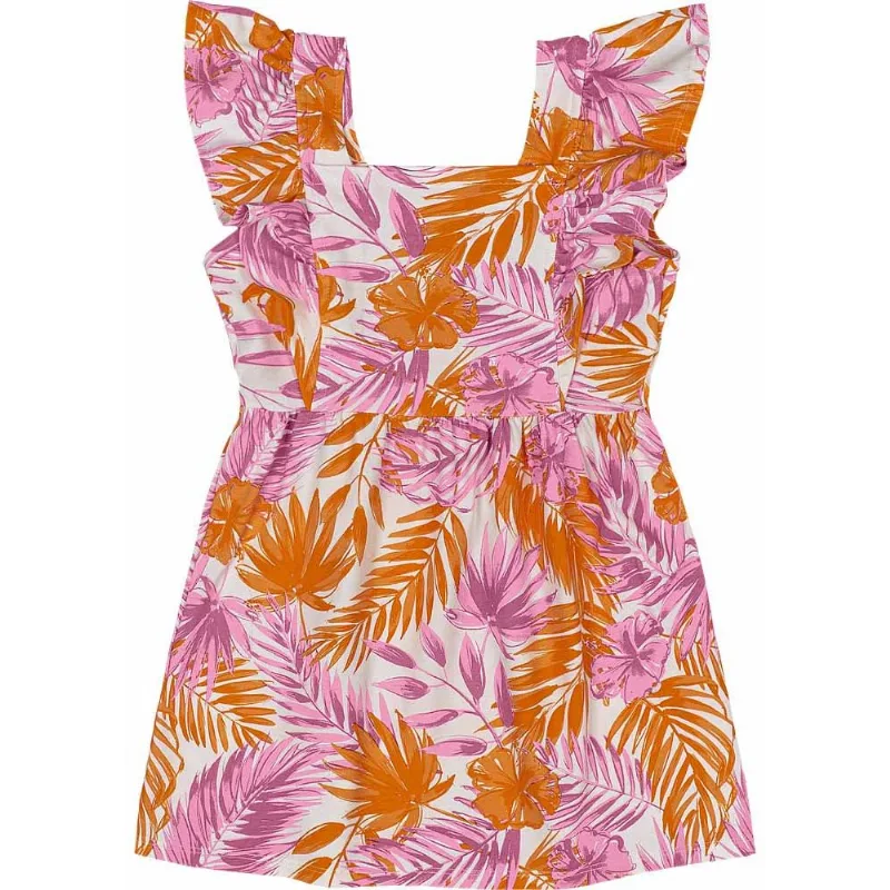 Vestido infantil menina folhas Mundi Lilás 4