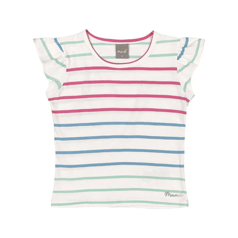 Blusa infantil menina com listras Mundi Natural 10