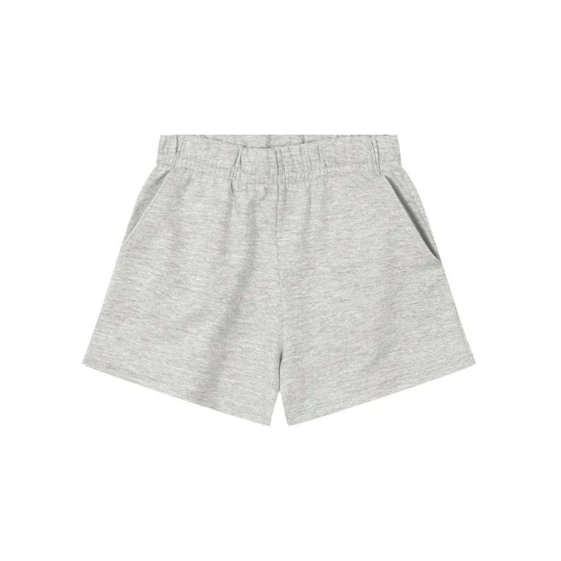 Shorts básico infantil menina de moletinho Brandili Cinza 12