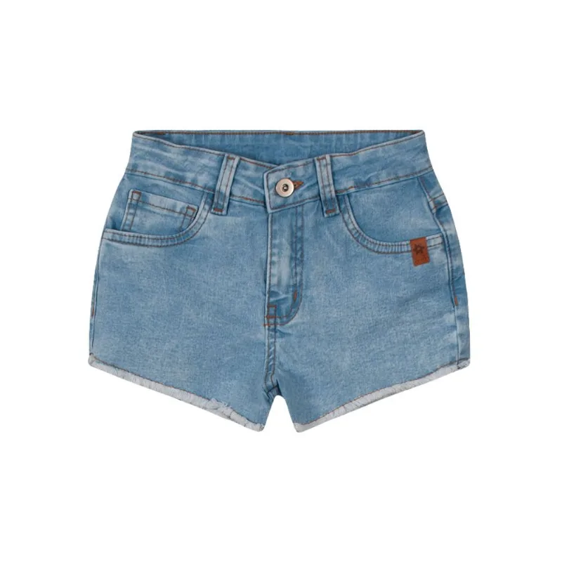 Shorts Jeans Infantil menina super comfort Brandili Azul 8