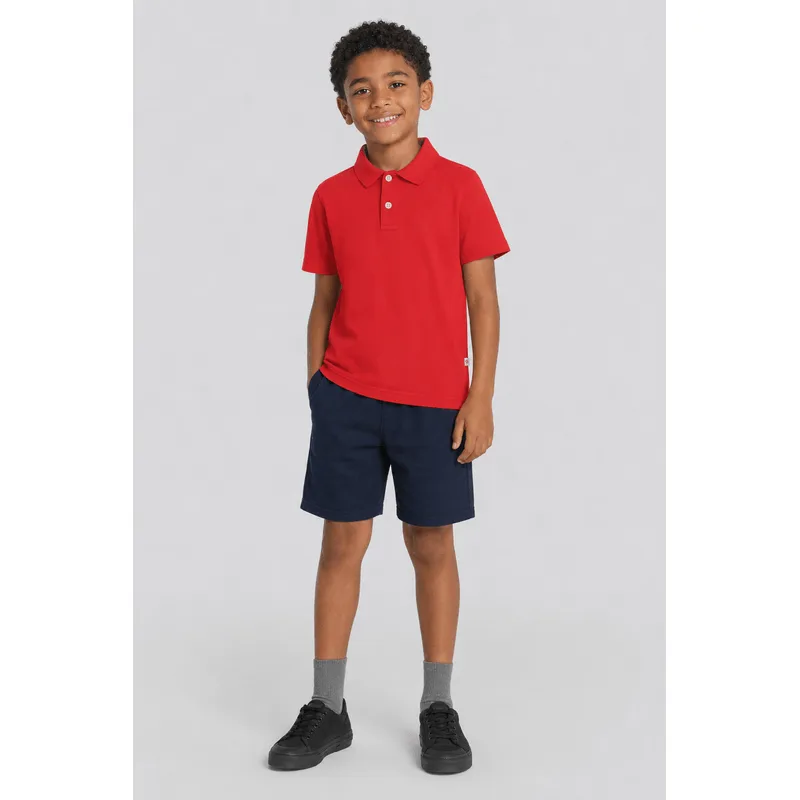 Camisa polo infantil menino em meia malha Brandili - 2