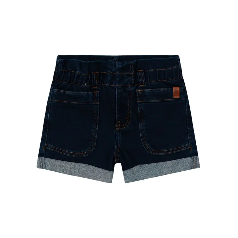 Shorts Jeans Infantil menina super comfort Brandili Azul 4