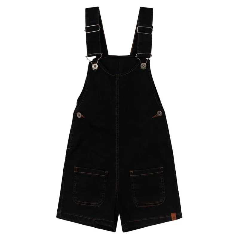 Jardineira jeans infantil menina super comfort Brandili Azul 14
