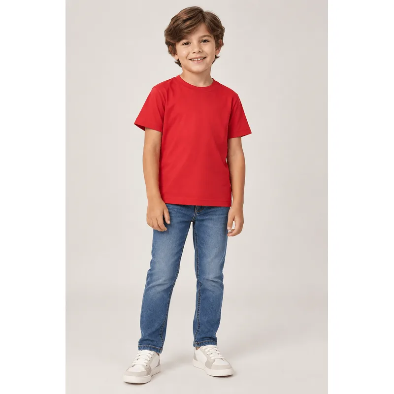 Camiseta infantil menino em meia malha Brandili - 12