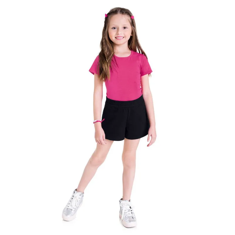 Blusa básica infantil menina de cotton Brandili - 10