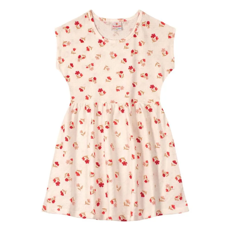 Vestido infantil menina em cotton Brandili Vermelho 8