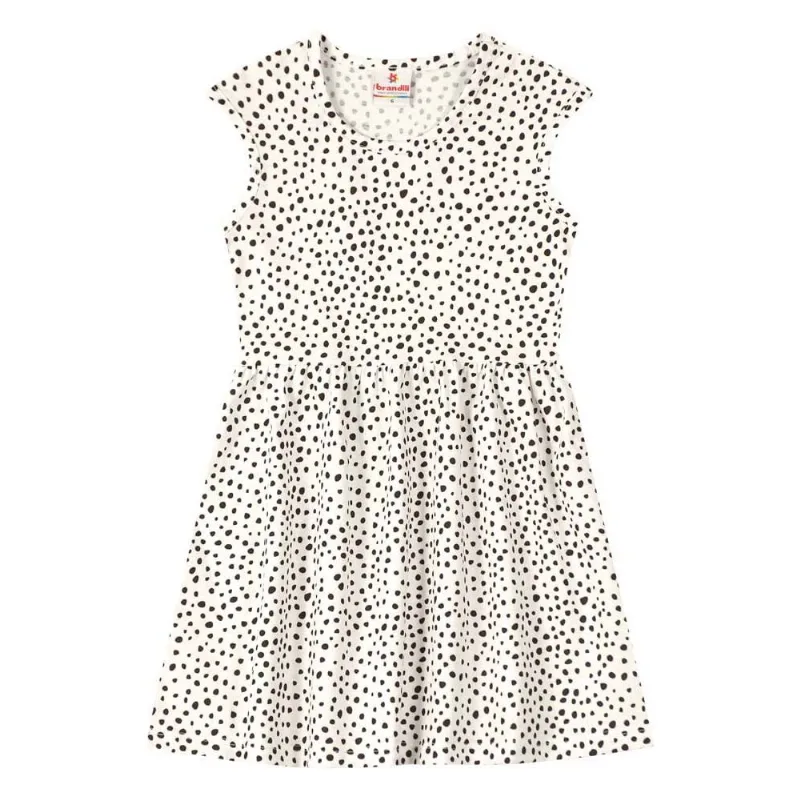 Vestido infantil menina em malha Brandili Natural 6