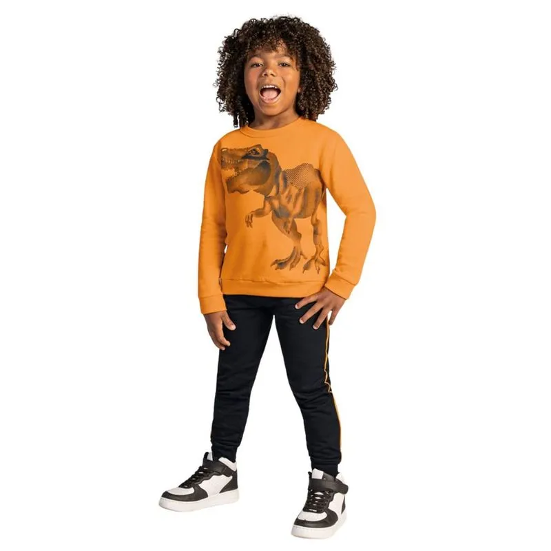 Conjunto Infantil Menino Blusa e Calça Dinossauro Brandili 54894