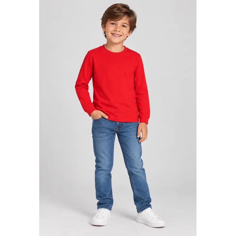 Camiseta infantil menino em malha Brandili - 16