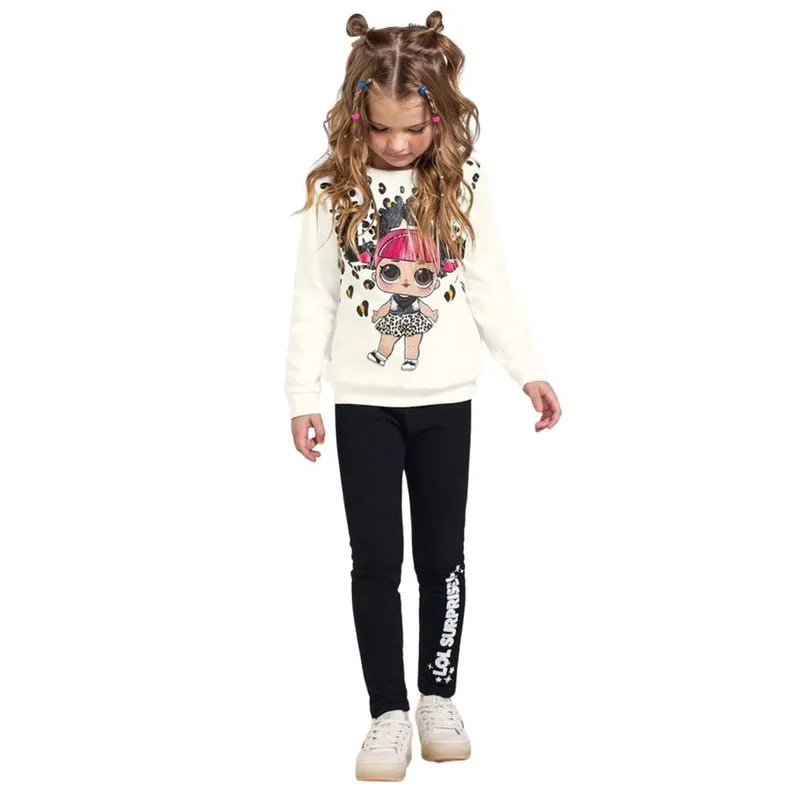 Conjunto Infantil Menina Moletom Lol Brandili 55086