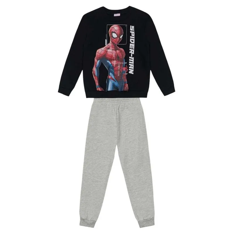 Conjunto Infantil Menino Moletom Homem Aranha Brandili 55103