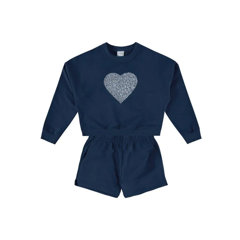 Conjunto infantil menina em moletinho Mundi - 8