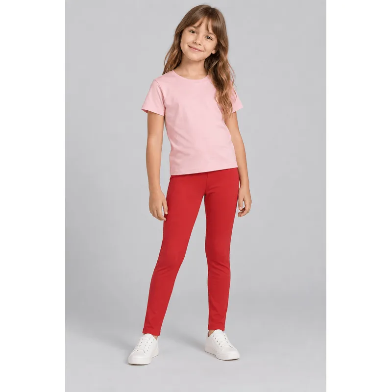 Calça legging básica infantil menina em molecotton Brandili - 1