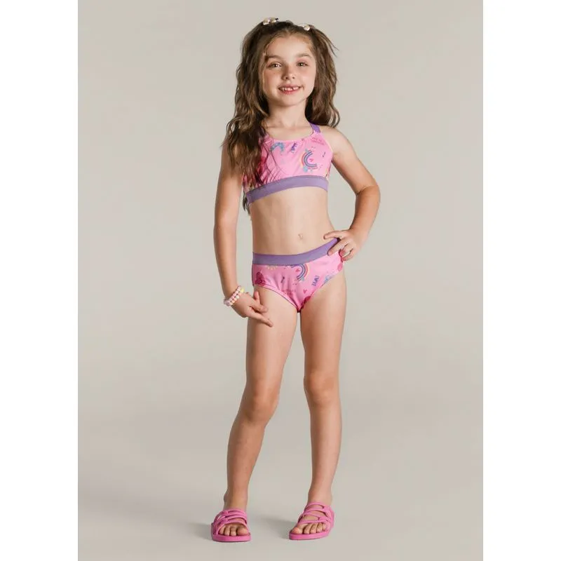 Biquíni em malha UV Infantil menina Brandili - 6