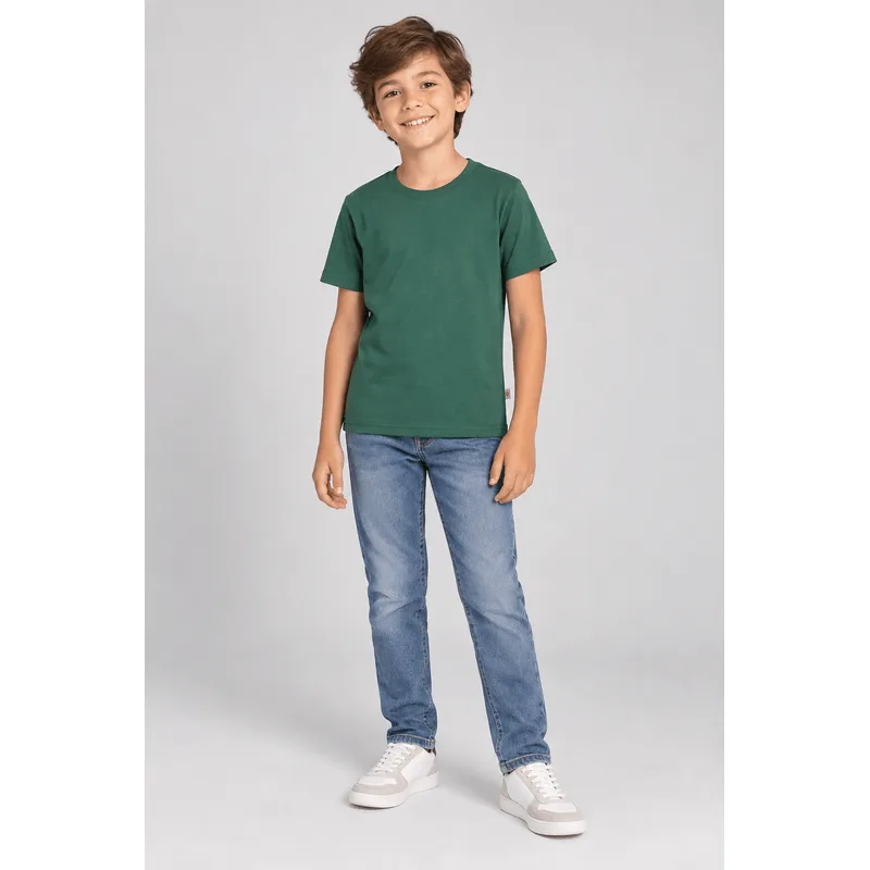 Camiseta infantil menino em meia malha Brandili - 3