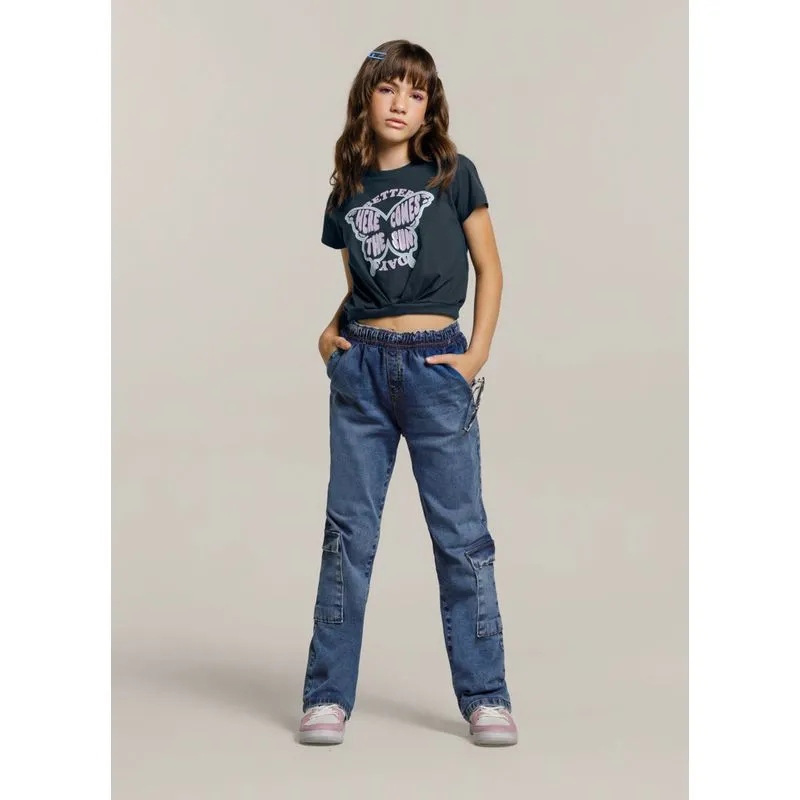 Blusa cropped teen menina Young Class - 14