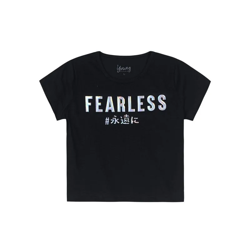 Blusa cropped teen menina Young Class - 16