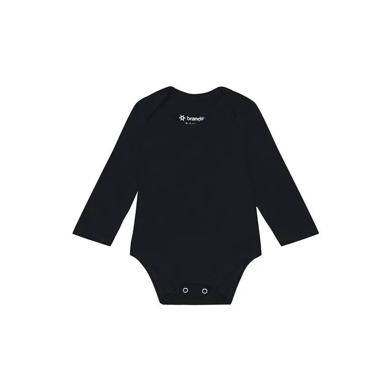 Body bebê unissex manga longa em cotton Brandili - P