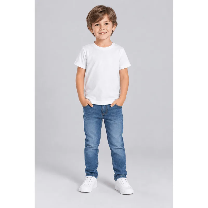 Camiseta infantil menino em meia malha Brandili - 16