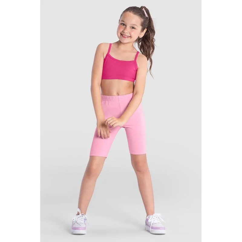 Bermuda ciclista infantil menina em cotton Brandili - 10