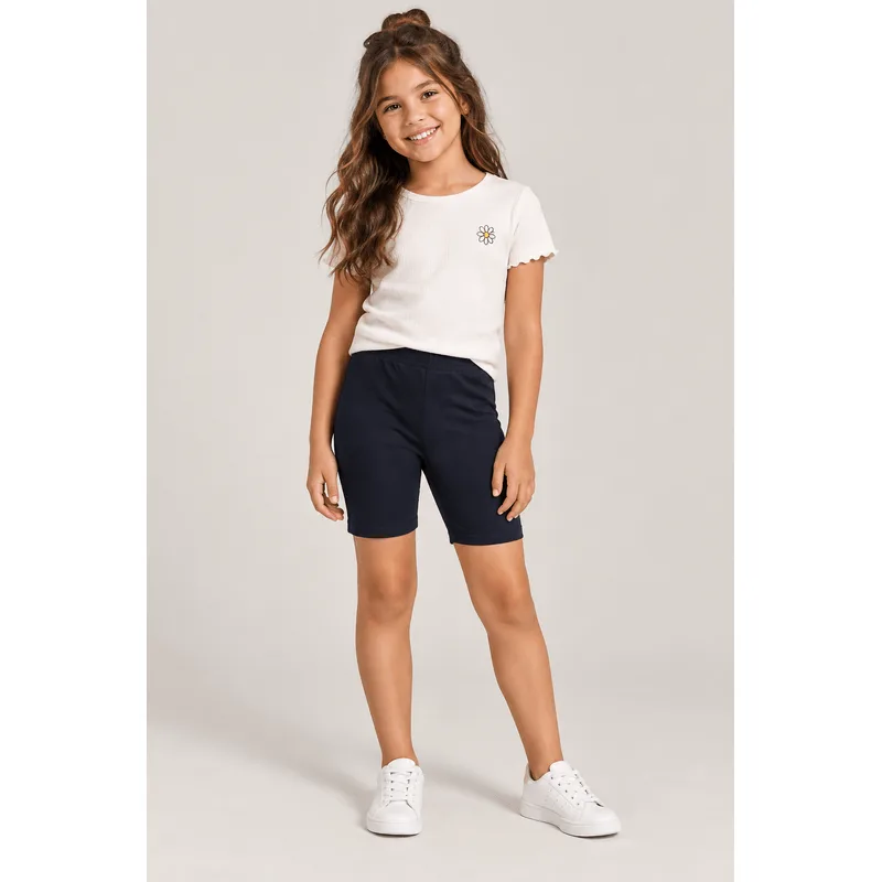 Bermuda ciclista infantil menina em cotton Brandili - 18