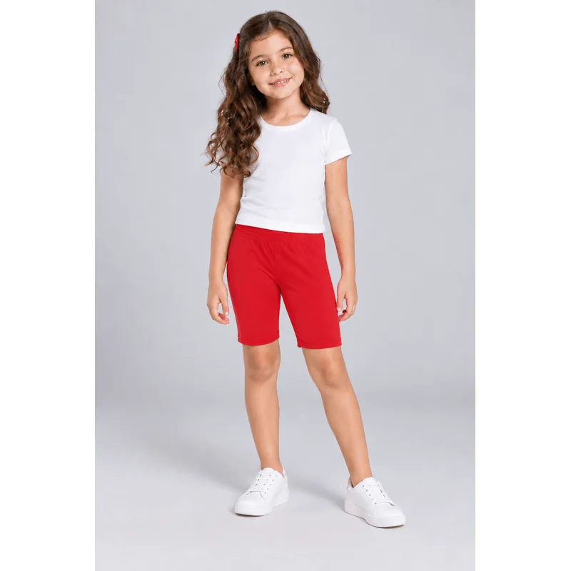 Bermuda ciclista infantil menina em cotton Brandili - 18
