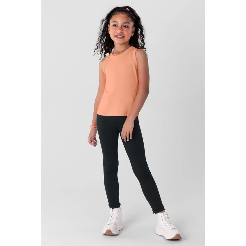 Calça legging infantil menina em cotton Brandili - 12