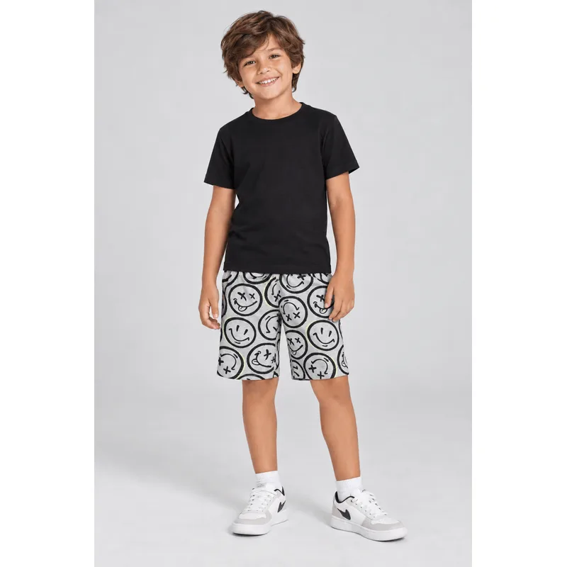 Bermuda básica infantil menino estampada Brandili - 10