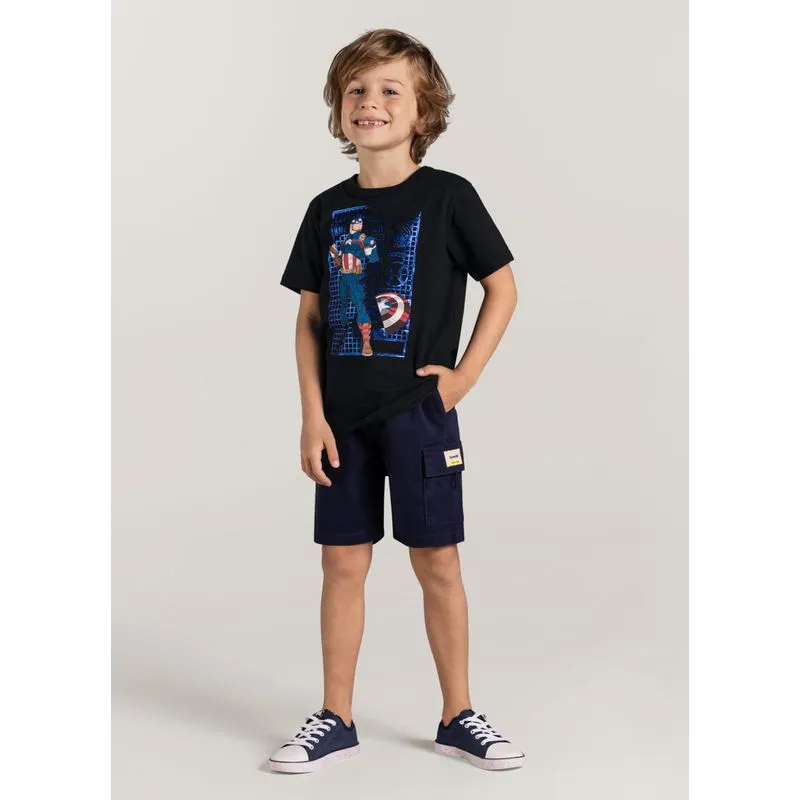 Camiseta estampada Infantil menino com Brandili - 6