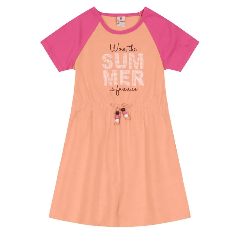 Vestido com mangas raglan infantil menina Brandili - 8