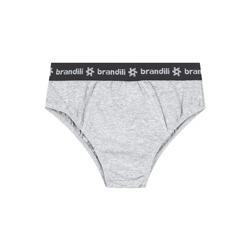 Cueca slip infantil menino em cotton Brandili - GG