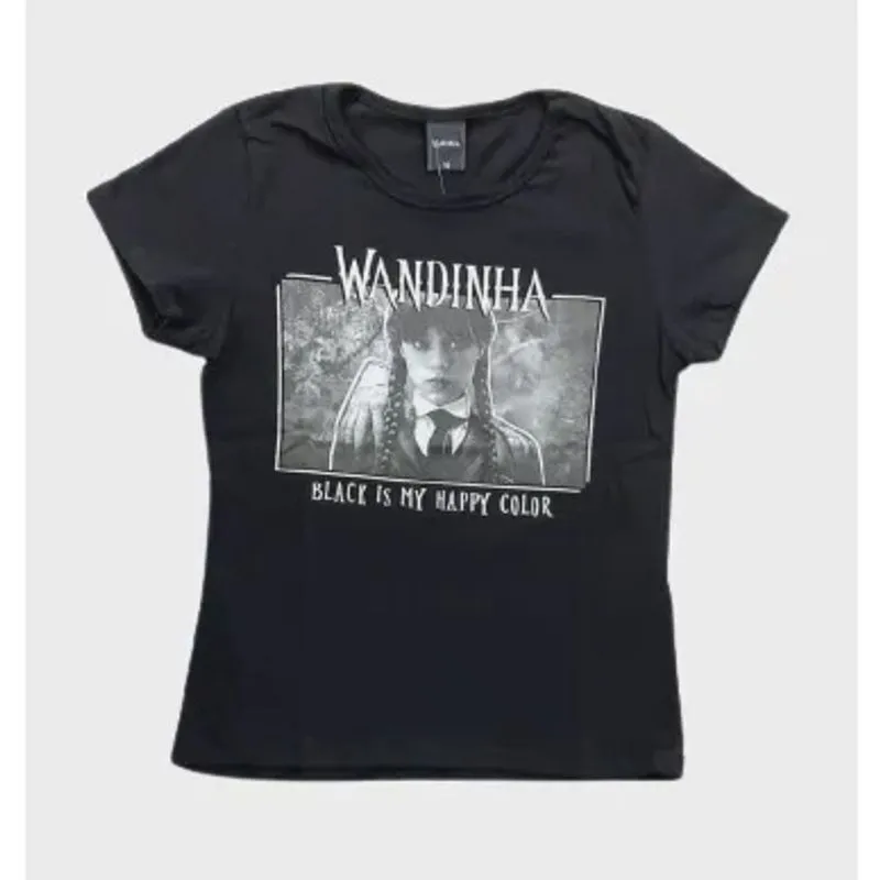 Camiseta wandinha addams mãozinha 8 ao 16