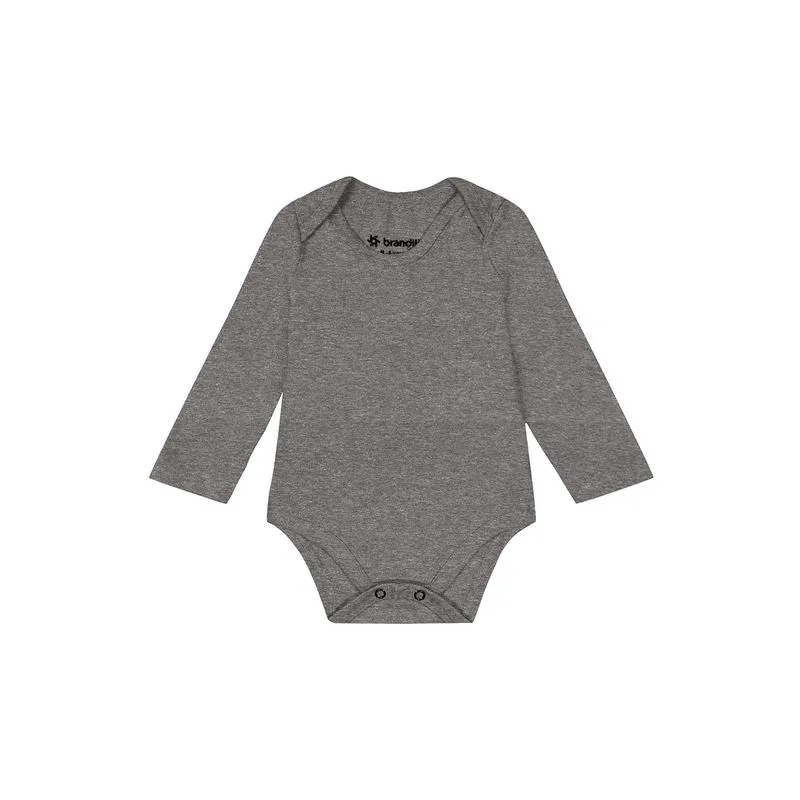 Body bebê unissex manga longa em cotton Brandili - M