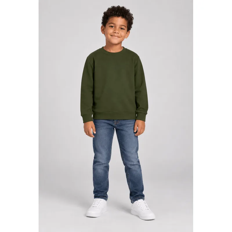 Blusão Básico Infantil Menino Em Moletom Brandili