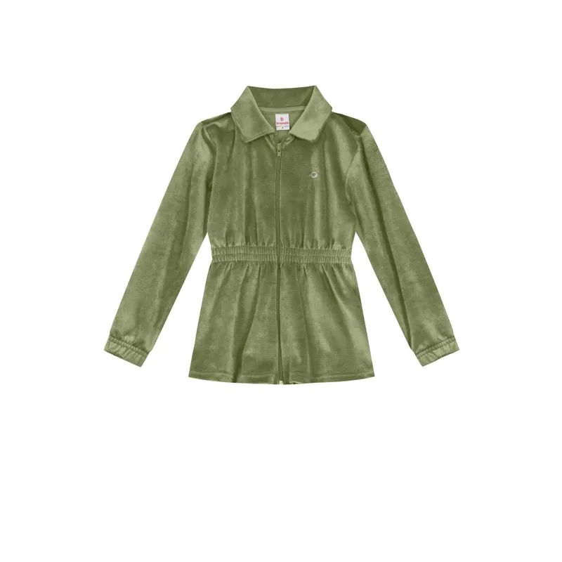 Jaqueta Malha Cotelê Infantil Menina Brandili - 8