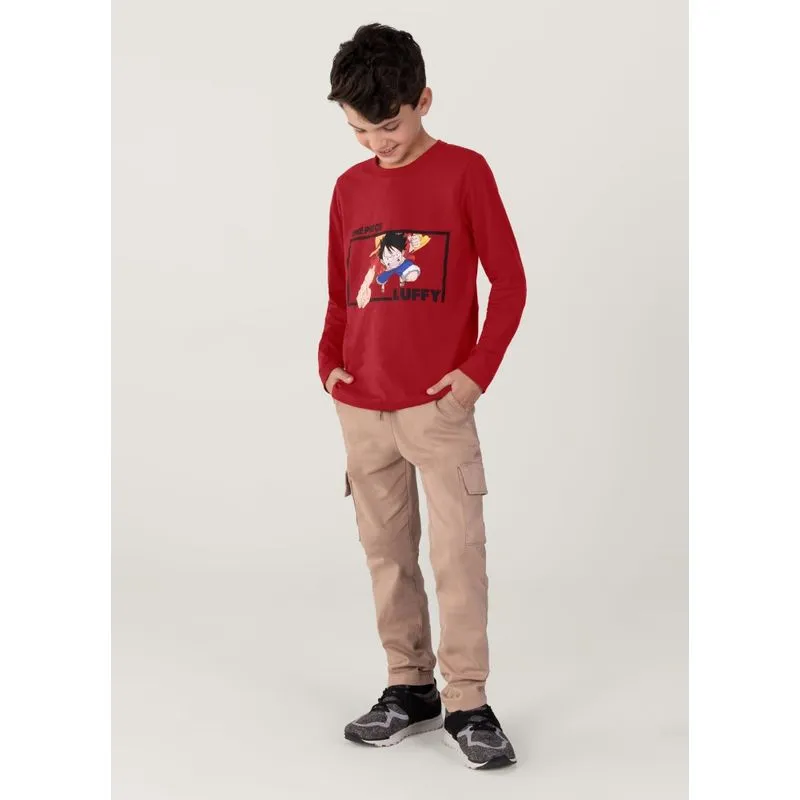 Camiseta Unissex One Piece Infantil Brandili - 8
