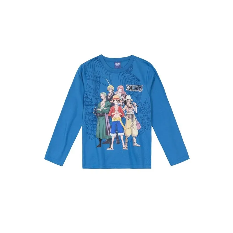 Camiseta Unissex One Piece Infantil Brandili - 8