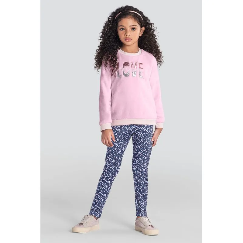 Conjunto infantil menina floral brilhante Mundi - 8