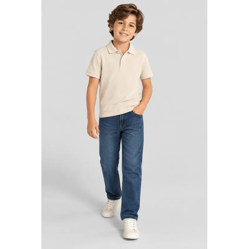 Calça infantil menino em jeans Brandili - 16