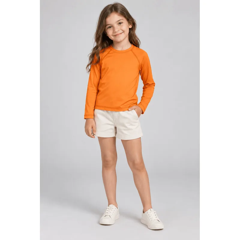 Camiseta infantil unissex em malha UV Brandili - 8