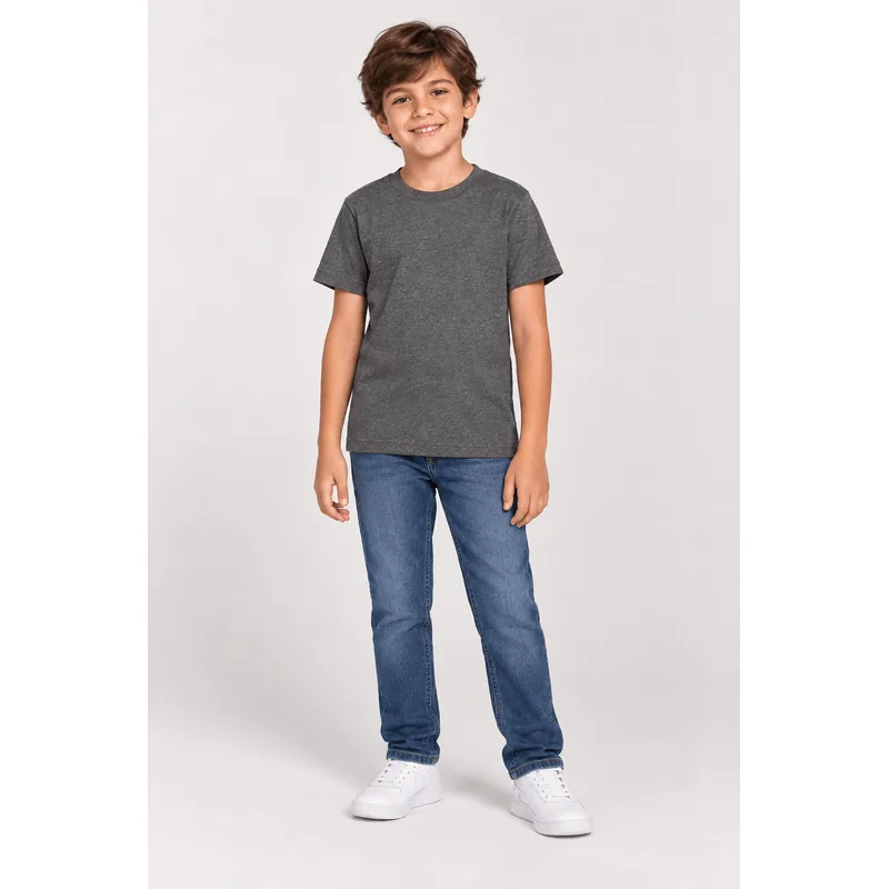 Camiseta infantil menino em meia malha Brandili - 8