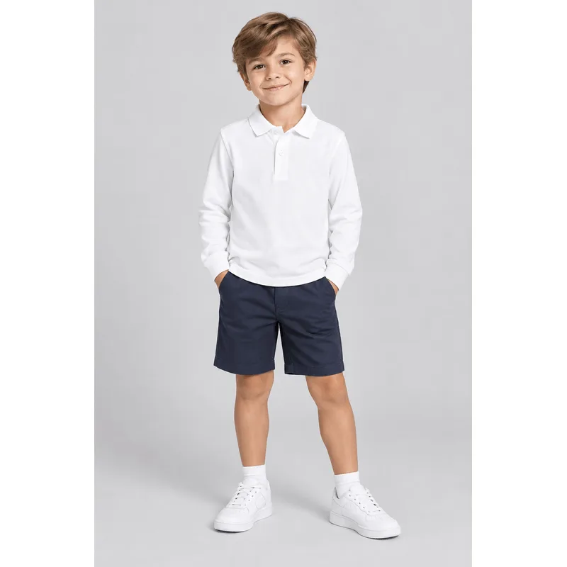 Camisa polo infantil menino em malha Brandili - 16