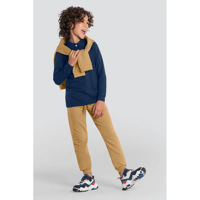 Camisa polo infantil menino em malha Brandili Básicos - 14
